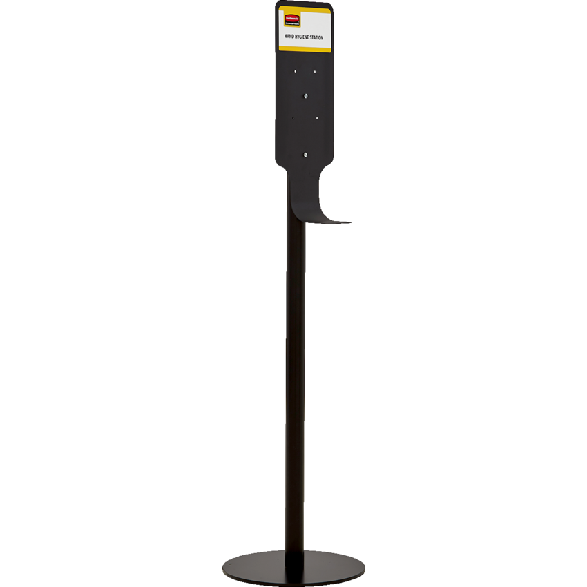 Rubbermaid® AutoFoam Hand Sanitizer Stand with Drip Tray Black
