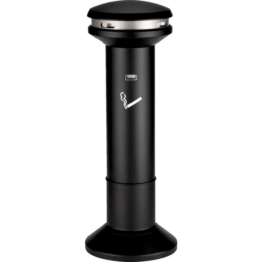 Rubbermaid® Infinity™ Ultra-High Capacity Smoking Receptacle 15.5" W x 41.5" H Black