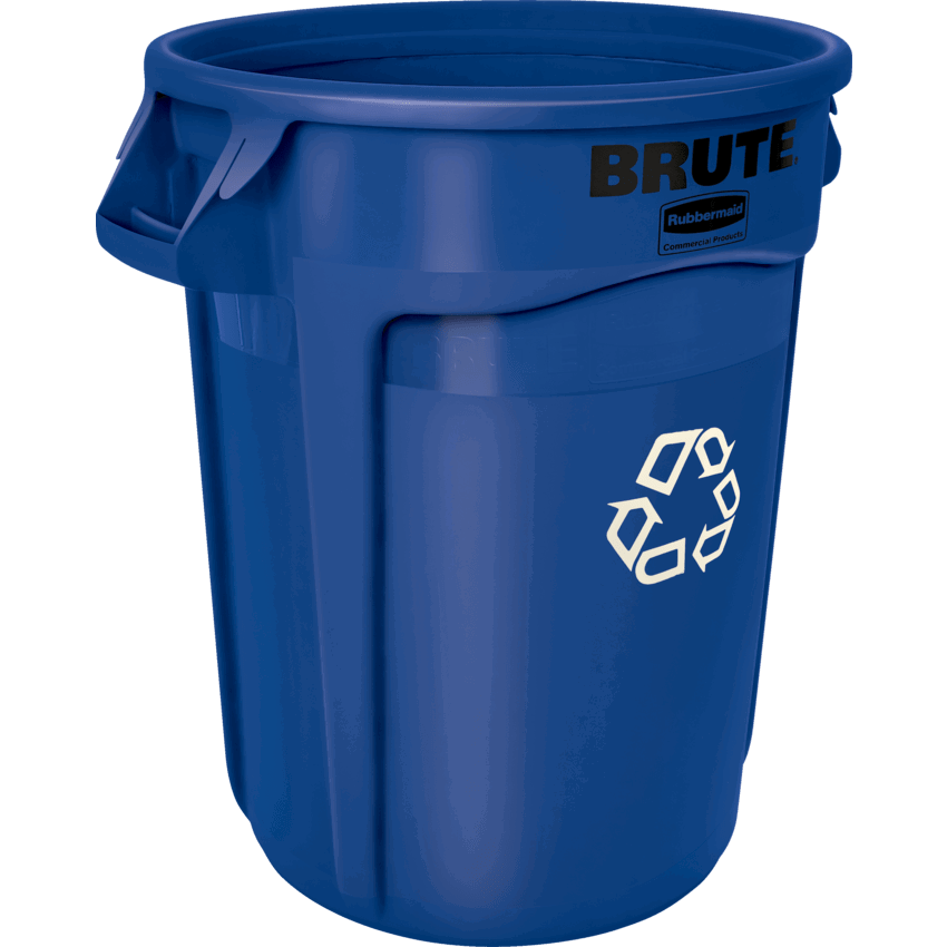Rubbermaid® BRUTE® Recycling Container without Lid 121.1 L Blue