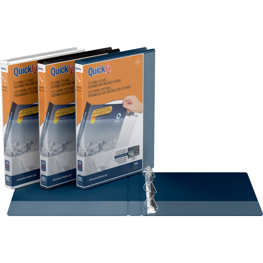 Davis Group QuickFit® View D-Ring Binder 5/8" Black