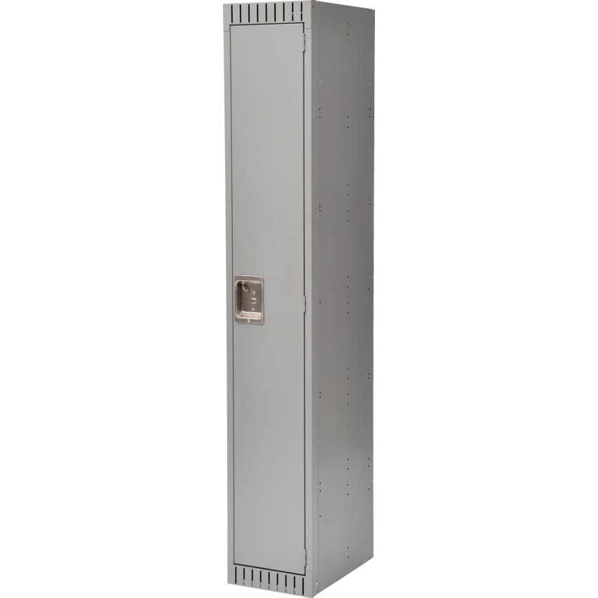 Kleton® RTA Steel Locker Single Basic Bank of 1 Grey