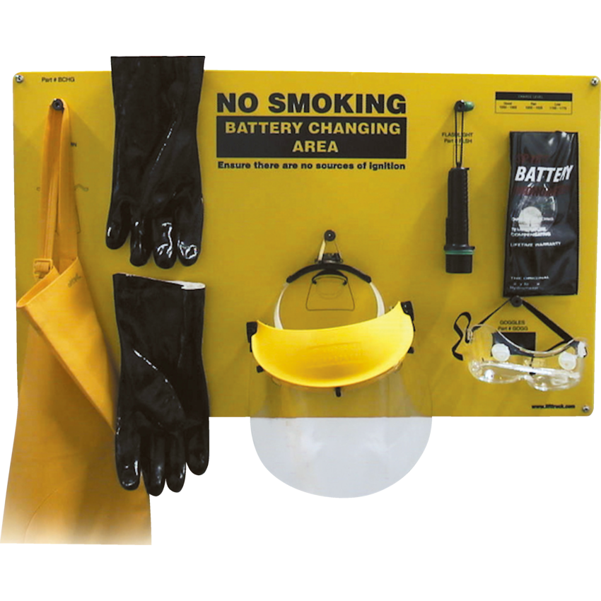 Ideal Warehouse Forklift Battery PPE Kit