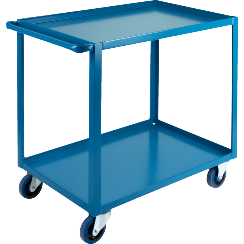 Kleton® Heavy Duty Shelf Truck 2 Shelves 24"W x 39"D x 36"H Blue