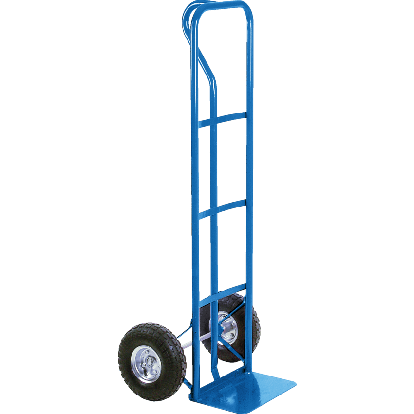 Kleton® Pneumatic Wheel Hand Truck P-Handle 600 lbs capacity Blue