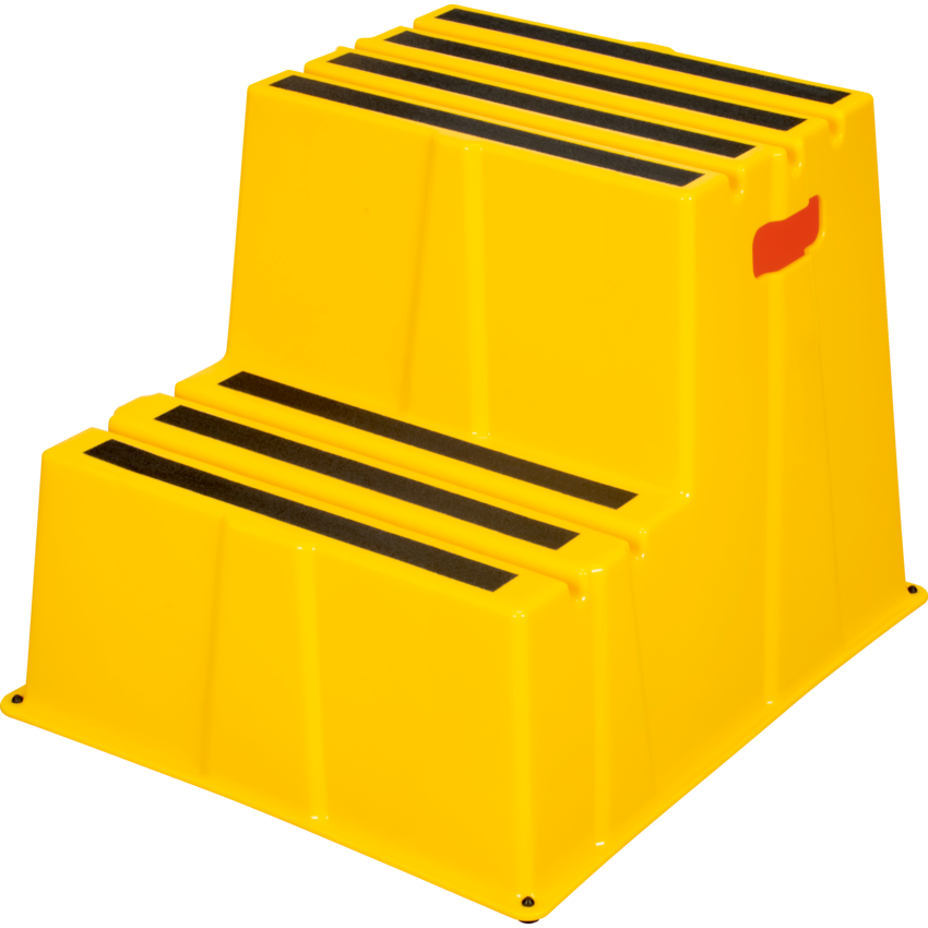 Kleton® Industrial Step Stool 2 Step Yellow