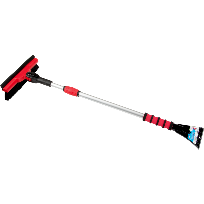Mallory® Telescopic Snow Brush w/Pivot Head 52" Black/Red