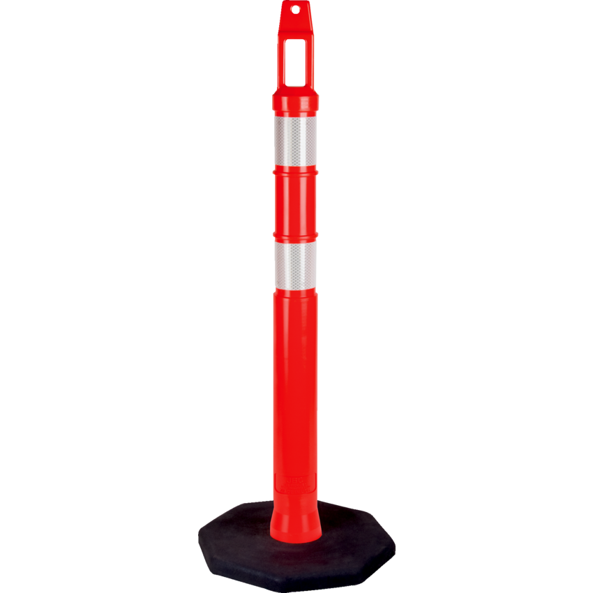 Zenith® Premium Delineator Posts 12 lbs Fluorescent orange