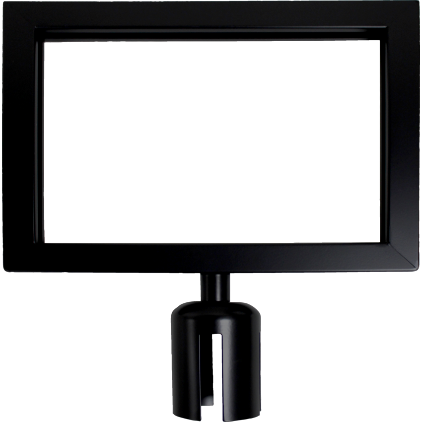 Zenith® Safety Products Sign Frame for Crowd Control Post 10"W x 7"H Black