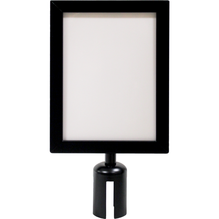 Zenith® Safety Products Sign Frame for Crowd Control Post 7"W x 10"H Black