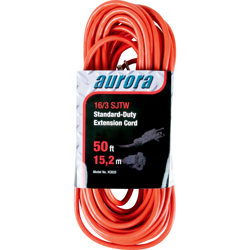 Aurora Tools® Indoor/Outdoor Standard-Duty Extension Cord 30' Orange