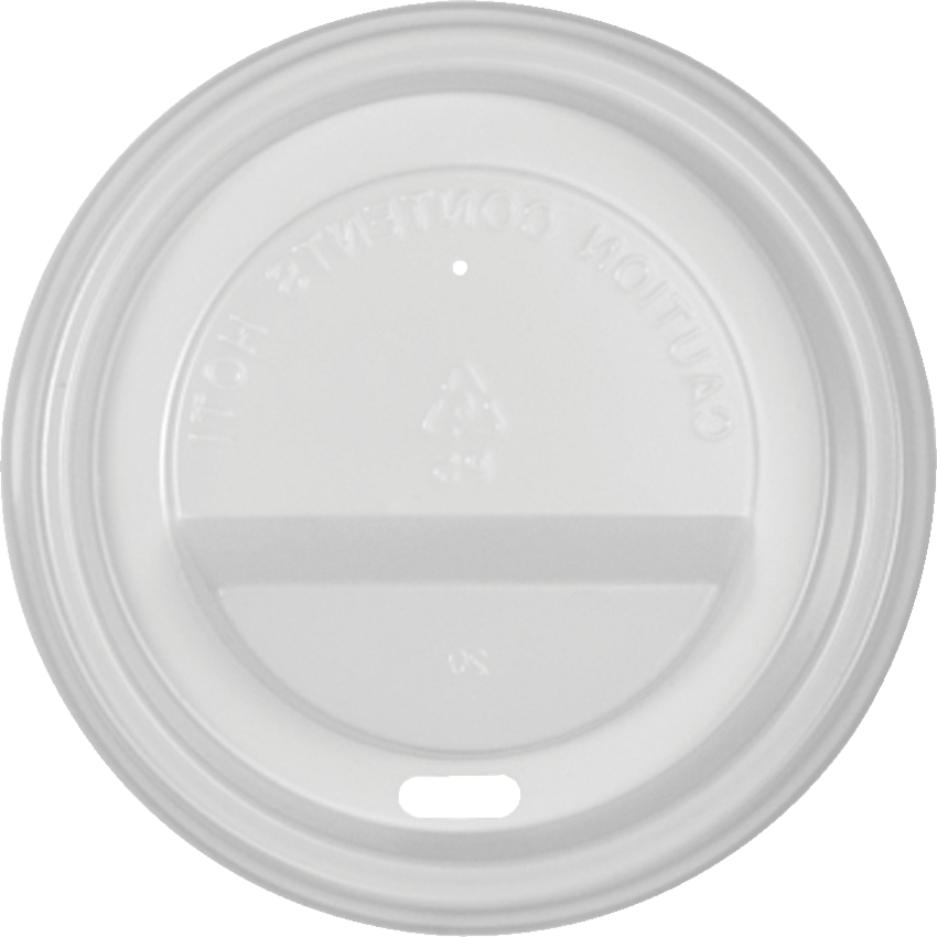 Genuine Joe Ripple Cups Lids White 50/pkg