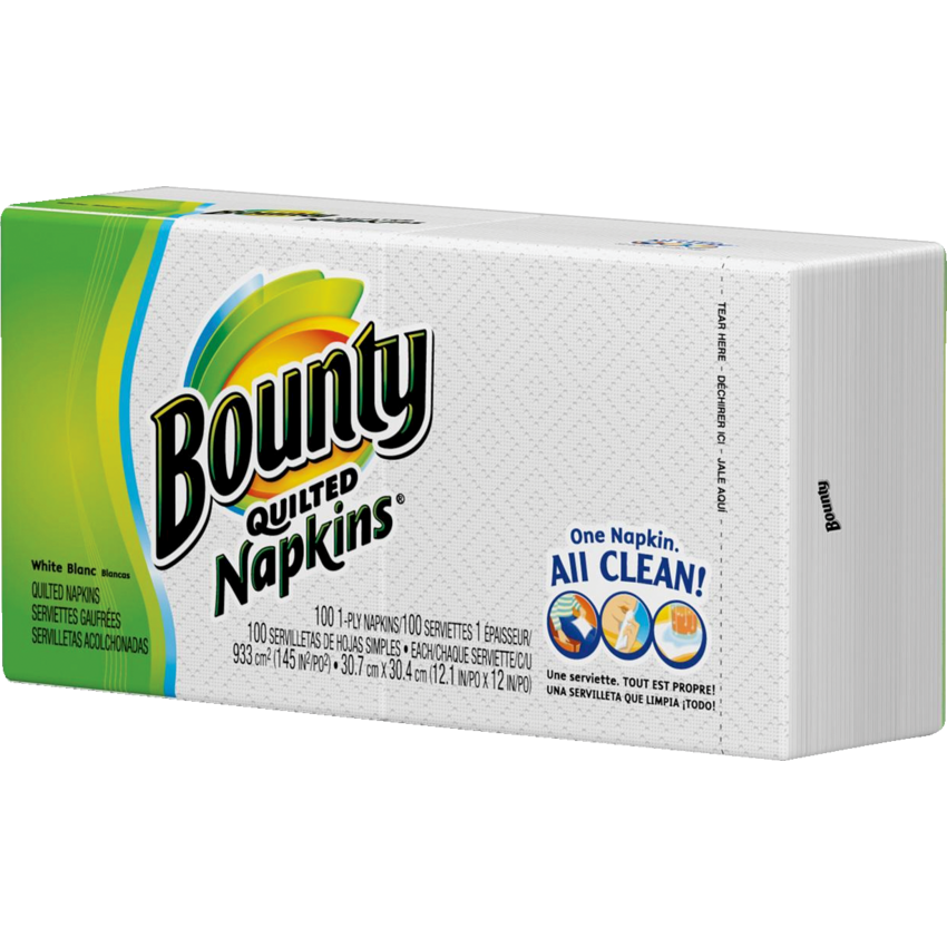 Bounty Everyday Napkin Single-ply 100/pkg