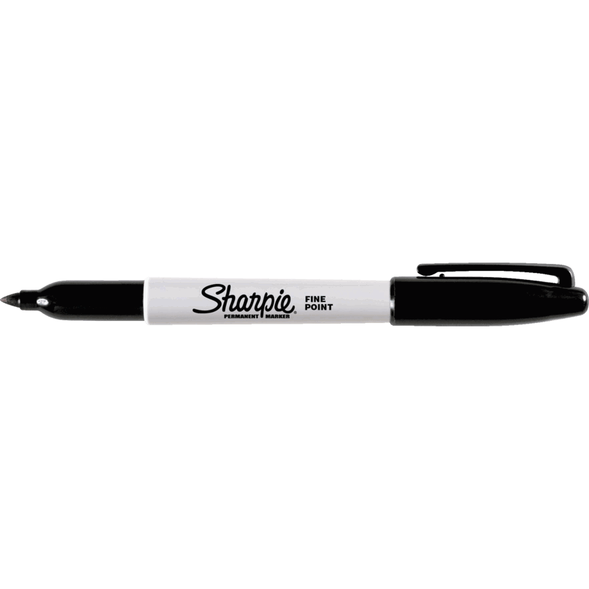 Sharpie® Fine Permanent Markers Fine Tip Black 12/box