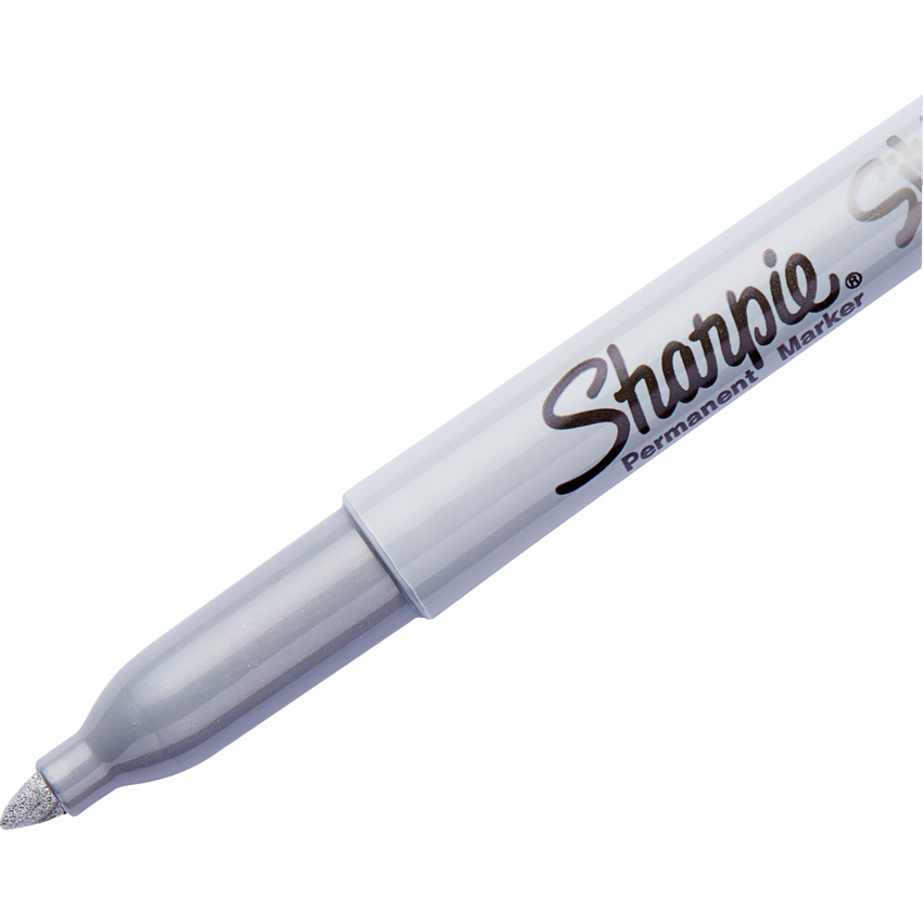 Sharpie® Metallic Markers Fine Tip Silver 12/box