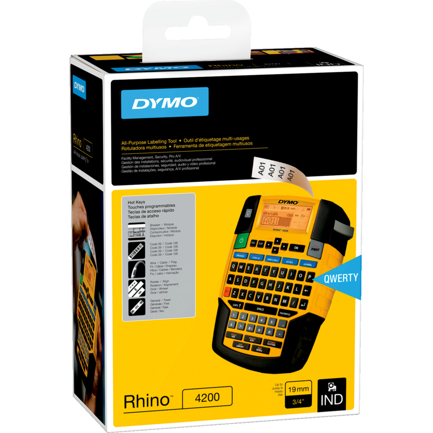 DYMO® Rhino 4200 Label Maker Black/Yellow