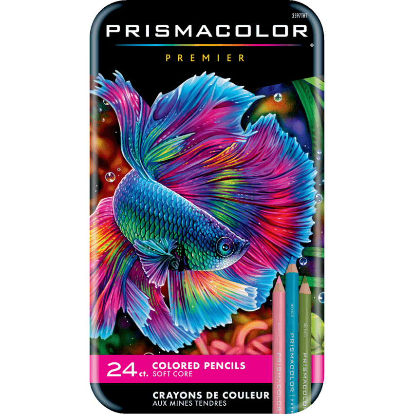 Prismacolor® Premier® Thick Core Coloured Pencils Assorted Colours 24/pkg