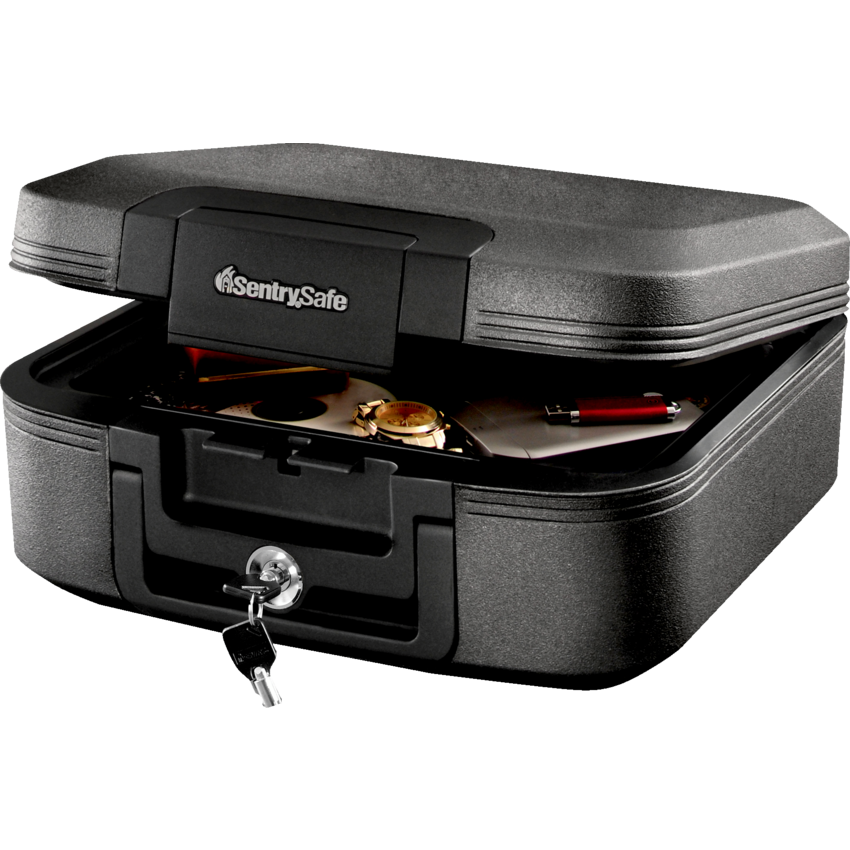 Sentry®Safe Fire and Water Chest 0.28 cu. ft. Capacity Charcoal Gray