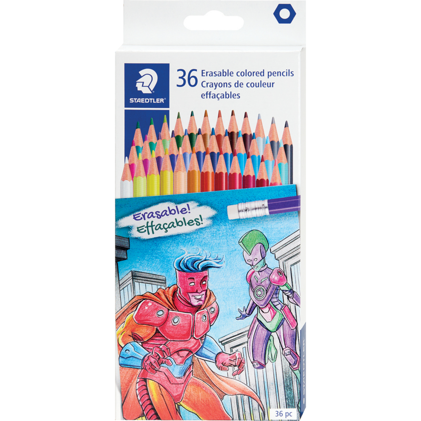 Staedtler® Erasable Coloured Pencils Assorted Colours 36/pkg