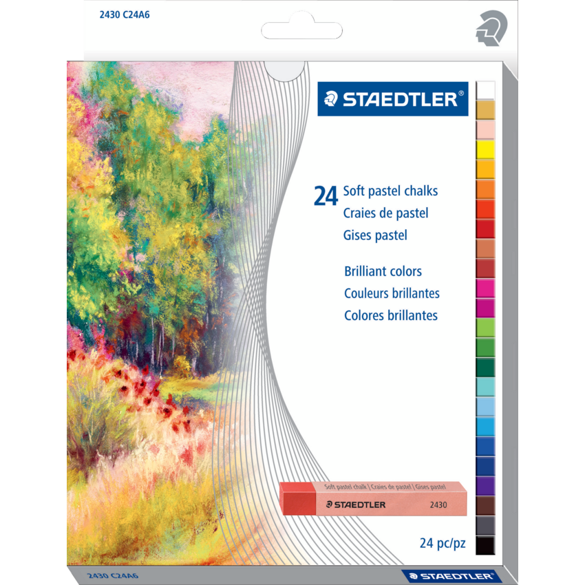 Staedtler® Soft Chalk Pastels Assorted Colours 24/pkg