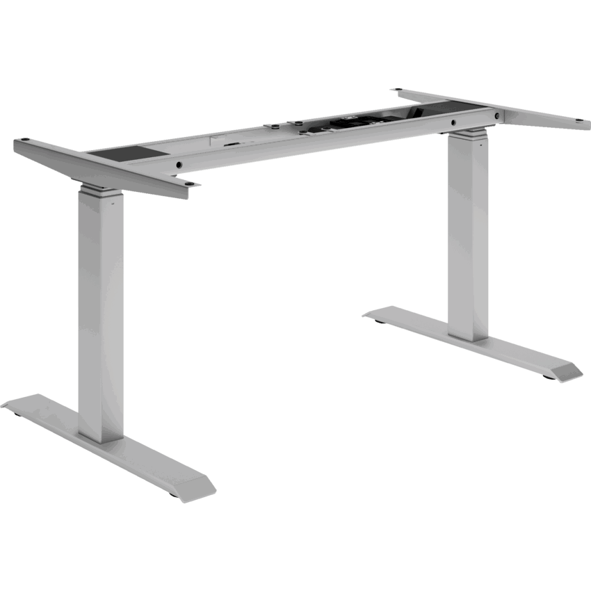 Heartwood Cleo Series Electric Height Adjustable Table Base 2-Leg Silver