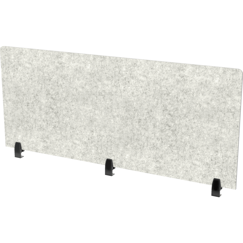 Heartwood Innovations Acoustic Panel Edge Mount 25"H x 60"W Storm Grey_Black