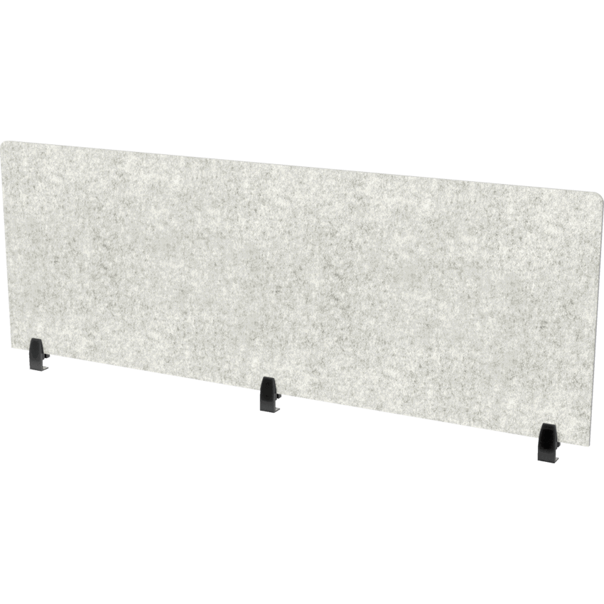 Heartwood Innovations Acoustic Panel Edge Mount 25"H x 72"W Storm Grey_Black