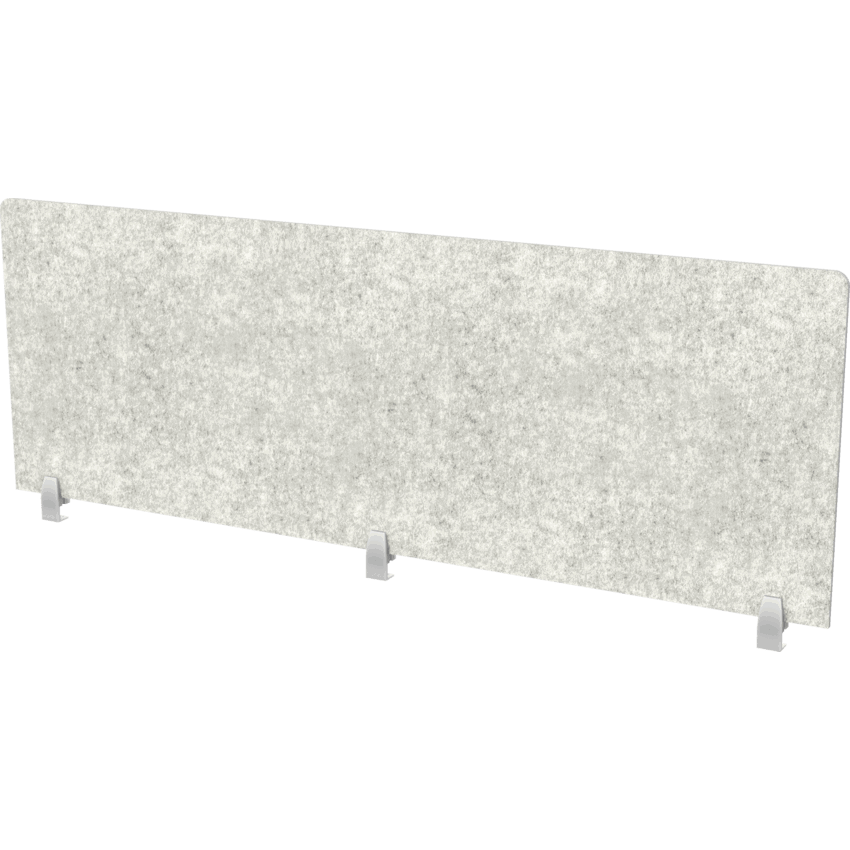 Heartwood Innovations Acoustic Panel Edge Mount 25"H x 72"W Storm Grey