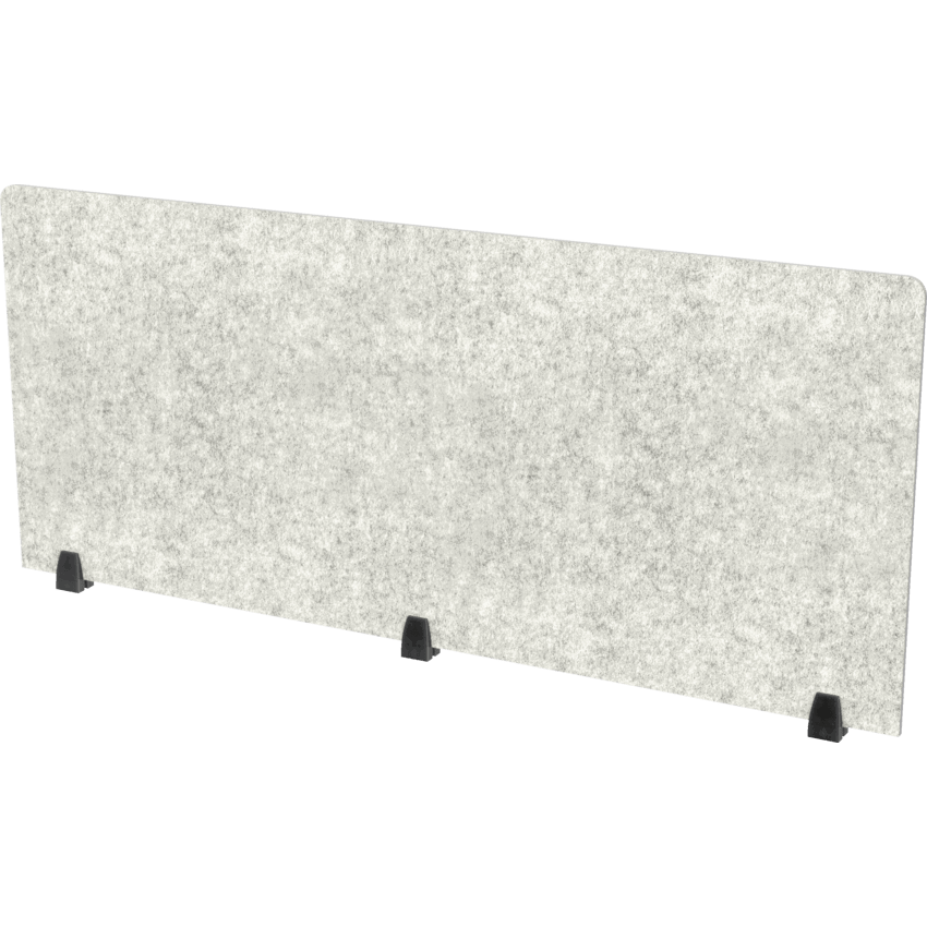 Heartwood Innovations Acoustic Panel Top Mount 25"H x 60"W Storm Grey_Black