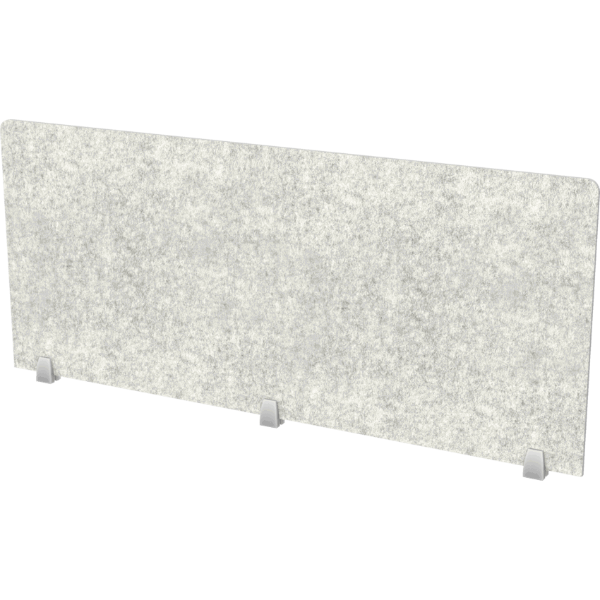 Heartwood Innovations Acoustic Panel Top Mount 25"H x 60"W Storm Grey