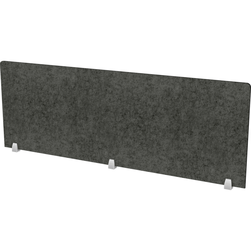 Heartwood Innovations Acoustic Panel Top Mount 25"H x 72"W Charcoal Grey