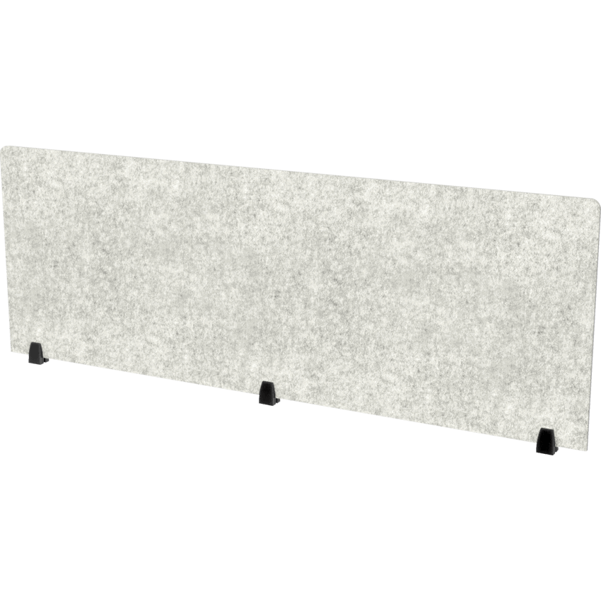 Heartwood Innovations Acoustic Panel Top Mount 25"H x 72"W Storm Grey_Black