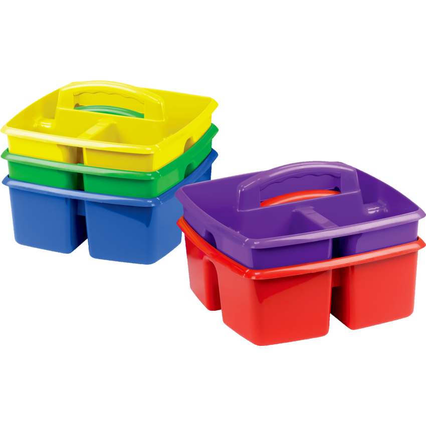 Storex® Small Classroom Caddy Assorted Colours 5/pkg