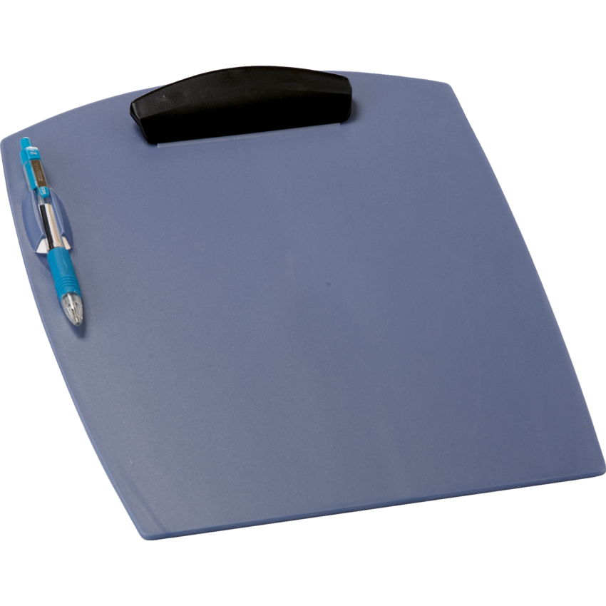 Storex® Washable Clipboard w/Pen Holder Pearlized Blue