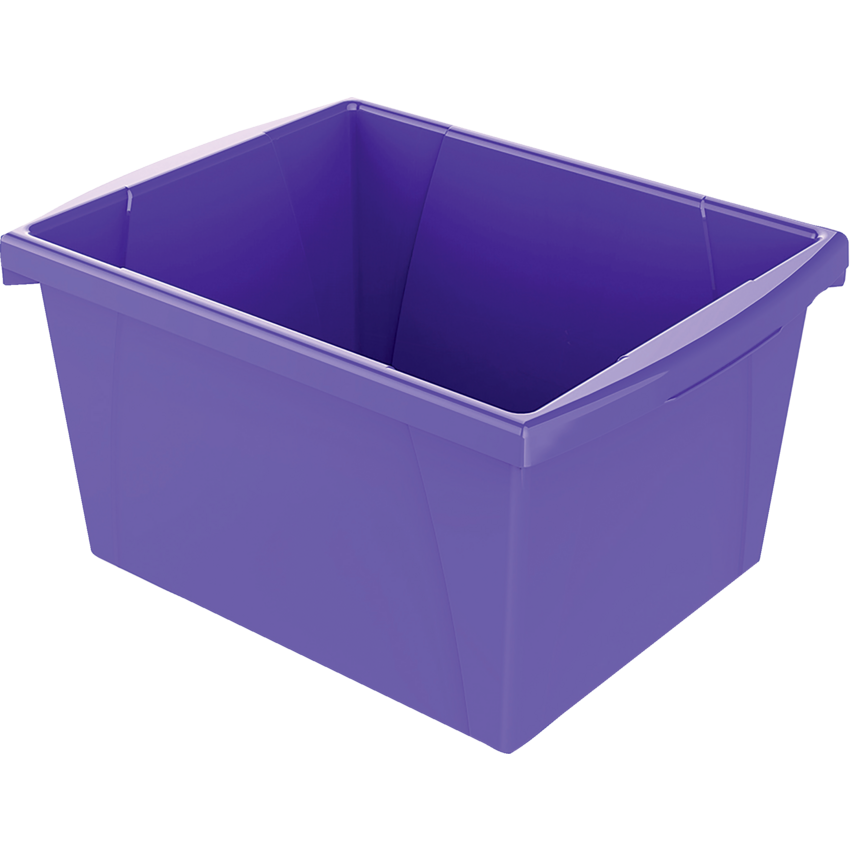 Storex® Storage Bin 15 L Purple