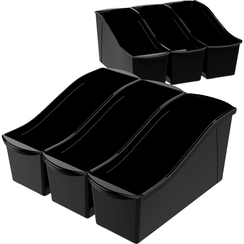 Storex® Book Bin Black