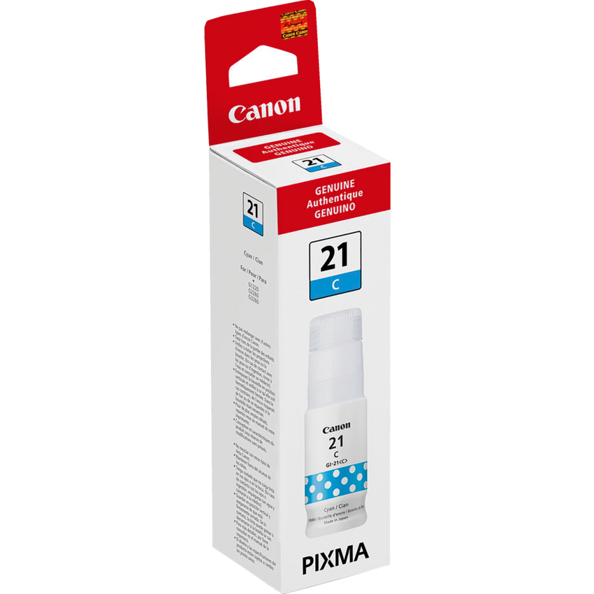 Canon Inkjet Ink Bottle GI-21 Cyan