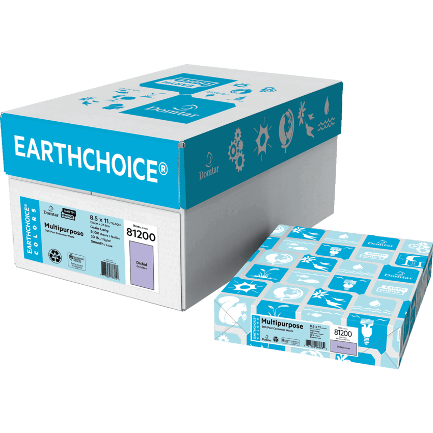 Domtar EarthChoice® Colors MP Coloured Paper Letter Orchid 500/pkg