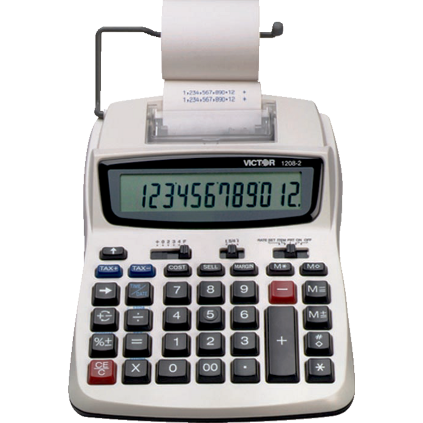 Victor® 1208-2 Compact Desktop Printing Calculator