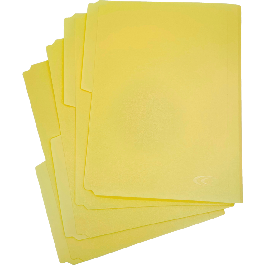 VLB FileMode Poly File Folders 1/2 Cut Letter Manila 12/pkg
