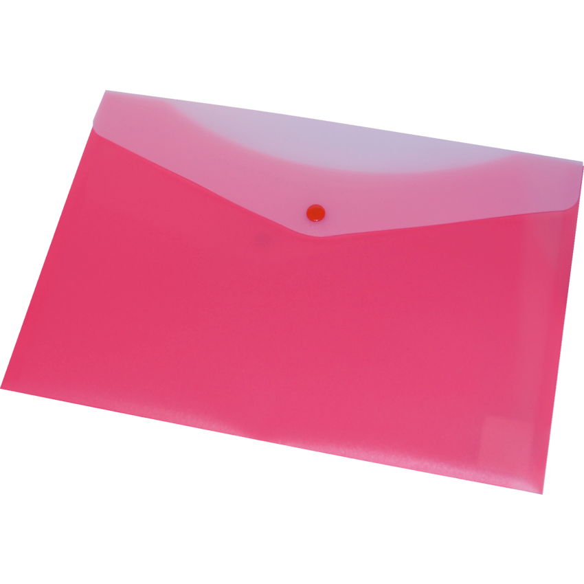 VLB FileMode Frosted Poly Envelope 13-1/4" x 9" Letter Strawberry