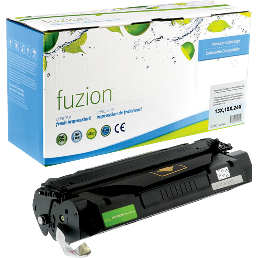fuzion™ Compatible Laser Cartridges (HP 13X, 15X, 24X) Universal Toner Black