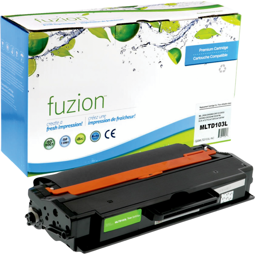 fuzion™ Compatible Laser Cartridges Samsung (OEM#  MLTD103L, MLT-D103L, 103L) Black