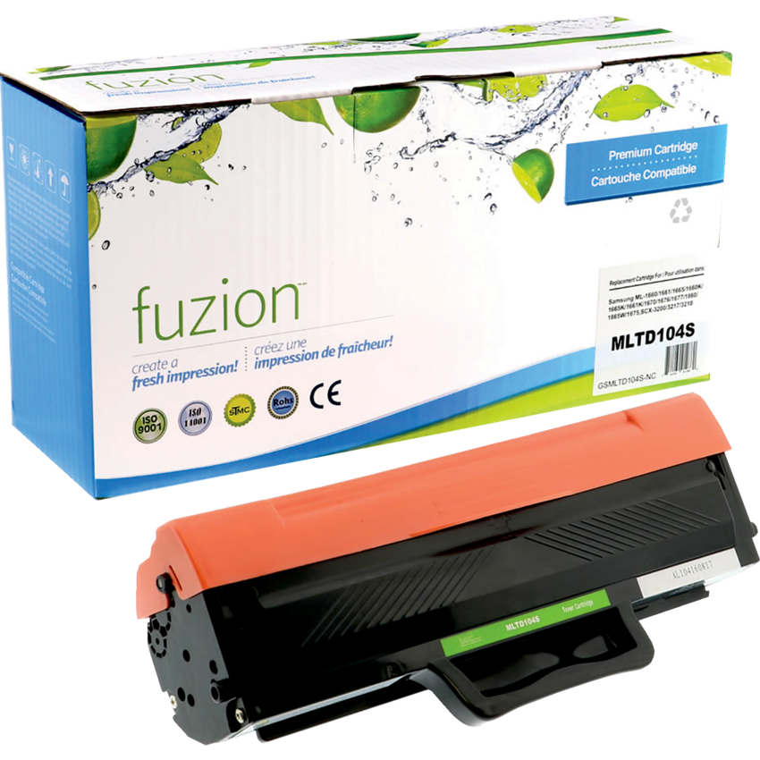 fuzion™ Compatible Laser Cartridges Samsung (OEM# MLTD104S) Black