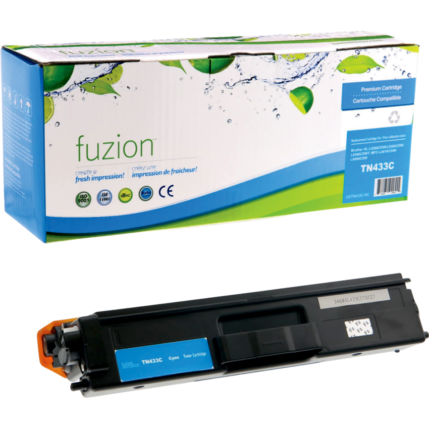 fuzion™ Compatible Laser Cartridge (Bro TN433C) Cyan