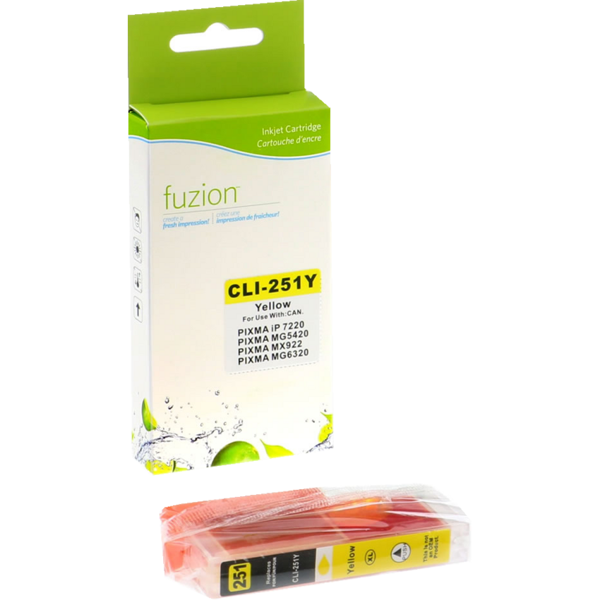 fuzion™ Compatible Laser Cartridges (Canon OEM# CLI-251XL) Yellow