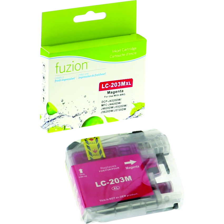 fuzion™ Compatible Inkjet Cartridge (Bro LC203M) Magenta