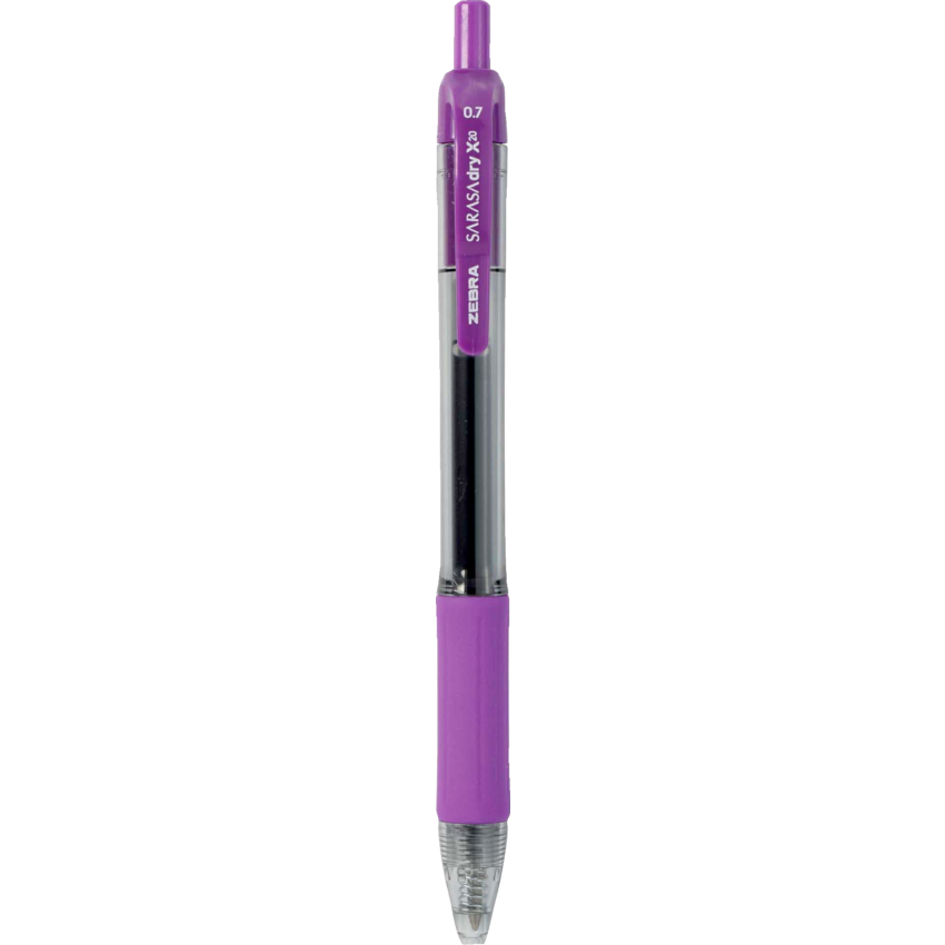 Zebra Sarasa™ Retractable Gel Pen 0.7 mm Violet 12/box