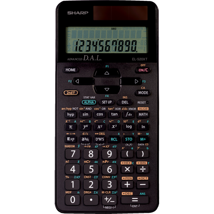 Sharp EL520XTBK Scientific Calculator 12 Digits