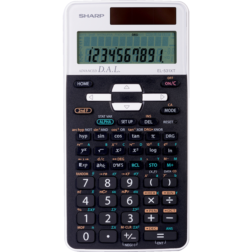 Sharp EL531XTWH Scientific Calculator 10 Digit