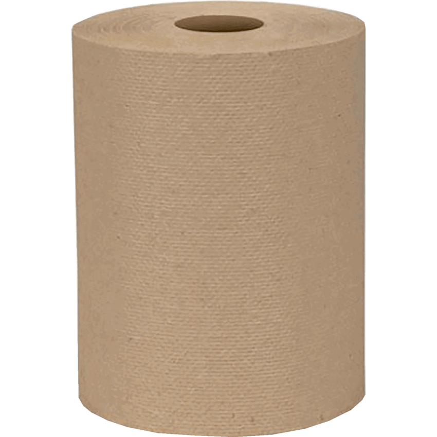PUR Value Paper Roll Towel 2" core 800' Kraft 6/ctn
